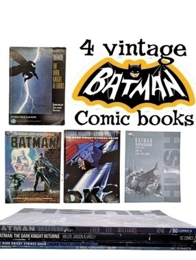 4 DC comics Vintage BATMAN comic books. 1st printings